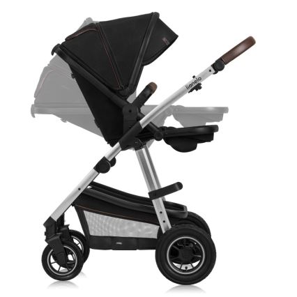 Lionelo - Carrinho combinado 2 em 1 AMBER Preto Prata