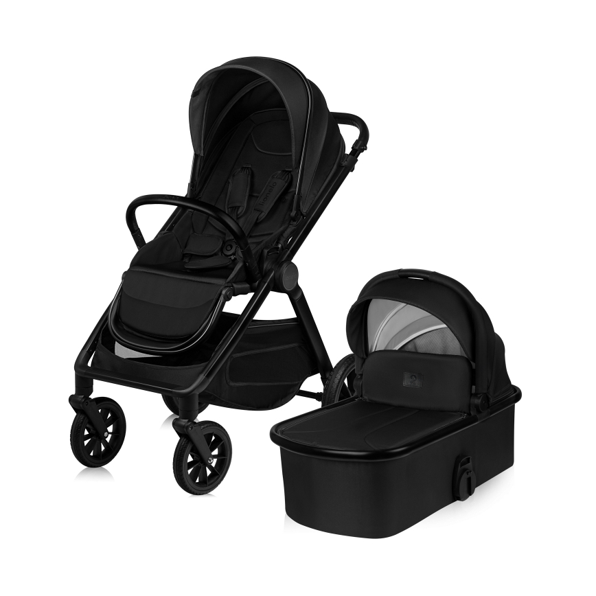 Lionelo - Carrinho combinado 2 em 1 LAYLA Preto Ônix