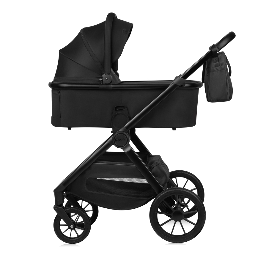Lionelo - Carrinho combinado 2 em 1 LAYLA Preto Ônix