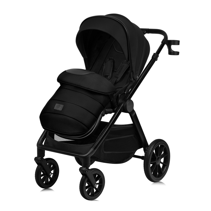 Lionelo - Carrinho combinado 2 em 1 LAYLA Preto Ônix