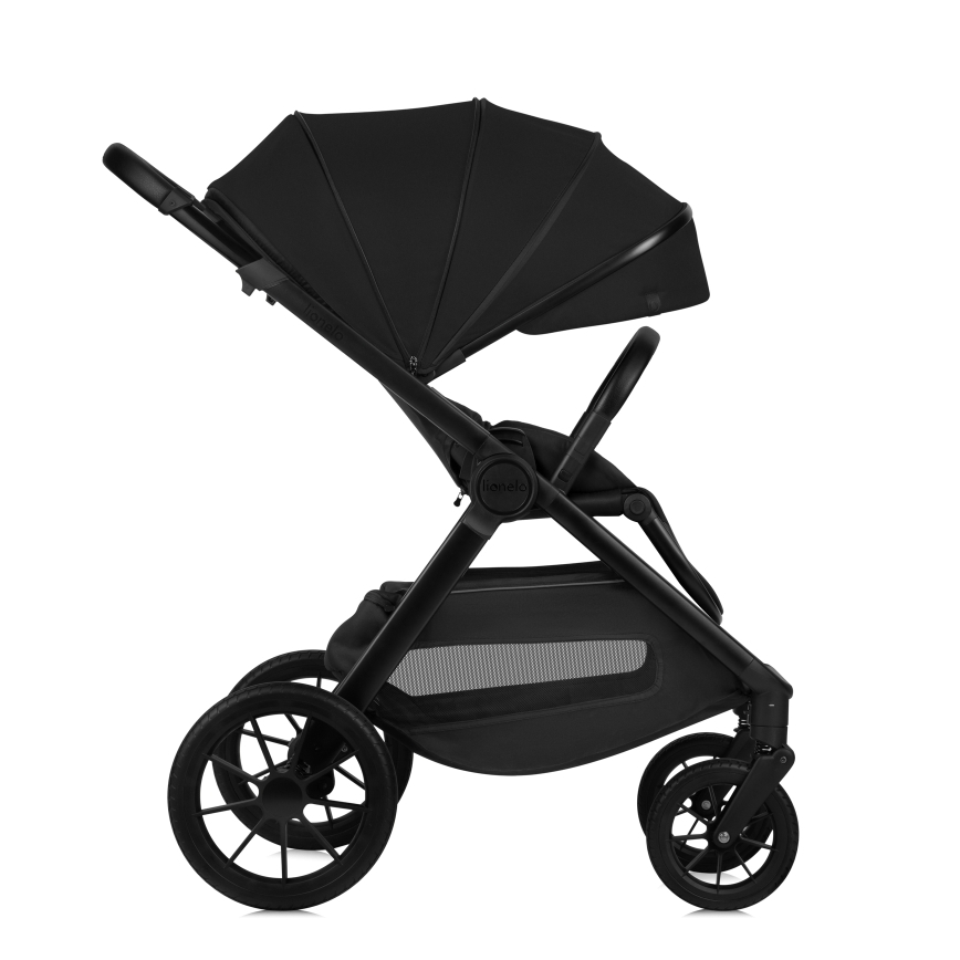 Lionelo - Carrinho combinado 2 em 1 LAYLA Preto Ônix