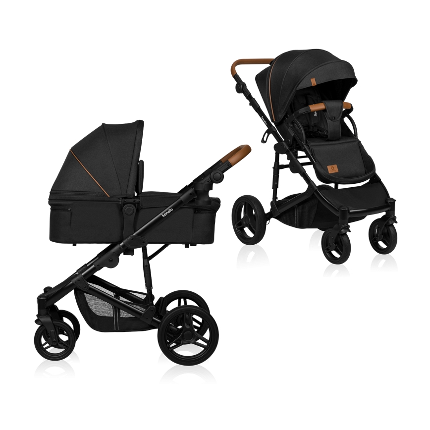 Lionelo - Carrinho combinado 2 em 1 MARI TOUR Preto Ônix