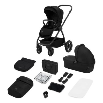 Lionelo - Carrinho combinado 2 em 1 MERIL Preto Ônix