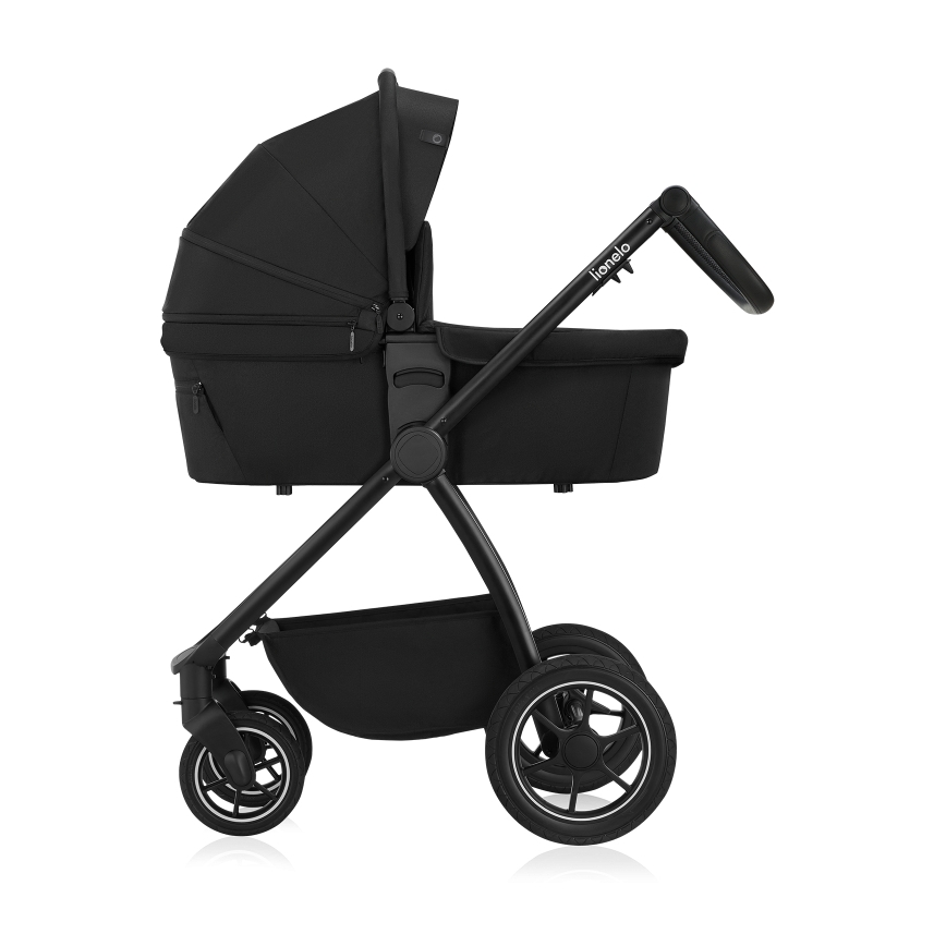Lionelo - Carrinho combinado 2 em 1 MERIL Preto Ônix