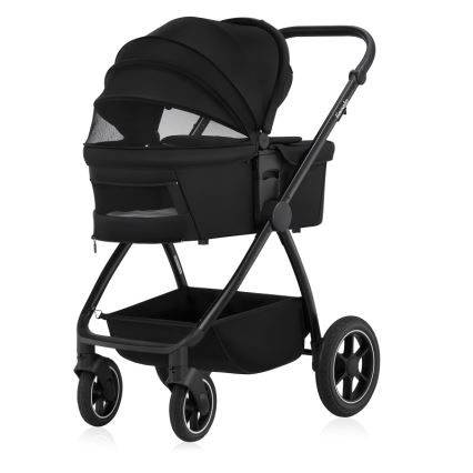 Lionelo - Carrinho combinado 2 em 1 MERIL Preto Ônix