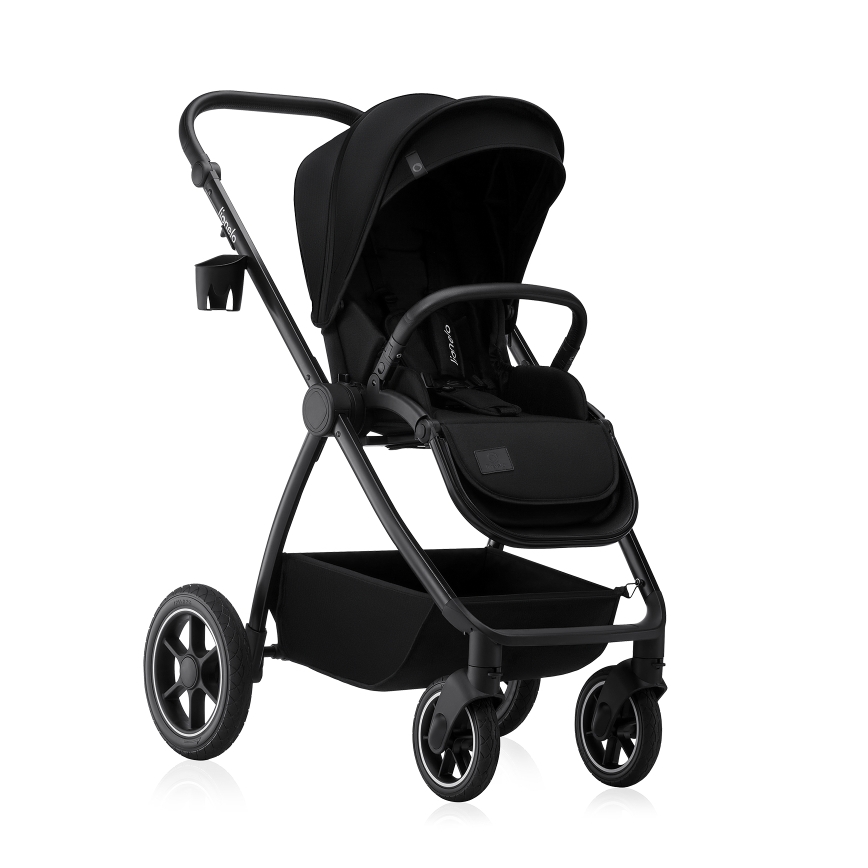 Lionelo - Carrinho combinado 2 em 1 MERIL Preto Ônix