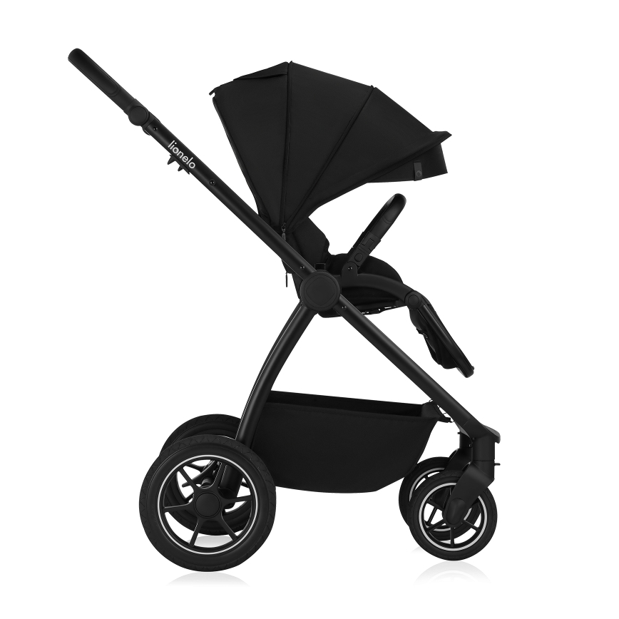 Lionelo - Carrinho combinado 2 em 1 MERIL Preto Ônix