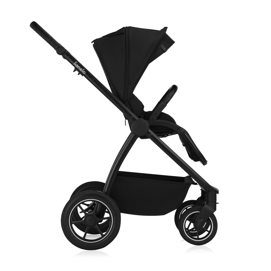 Lionelo - Carrinho combinado 2 em 1 MERIL Preto Ônix