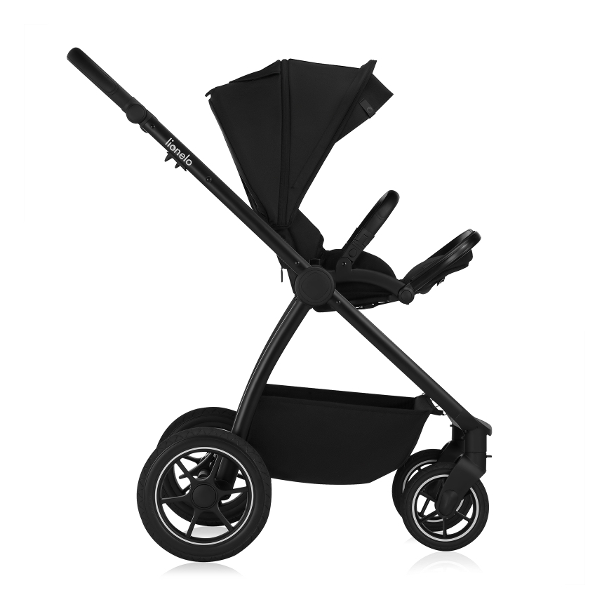 Lionelo - Carrinho combinado 2 em 1 MERIL Preto Ônix