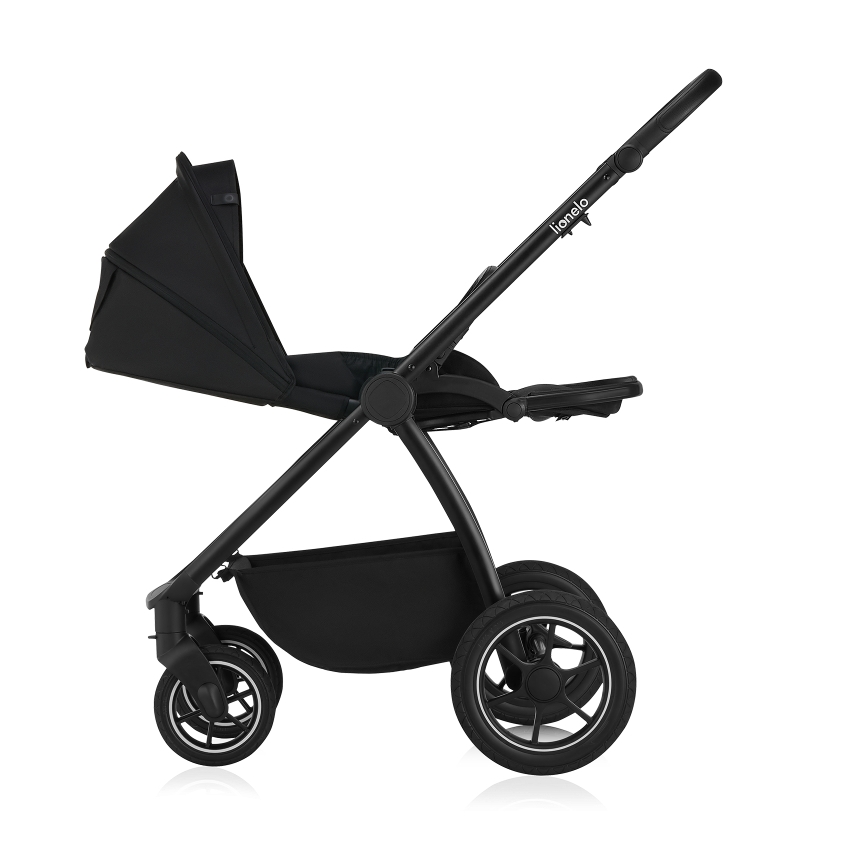 Lionelo - Carrinho combinado 2 em 1 MERIL Preto Ônix