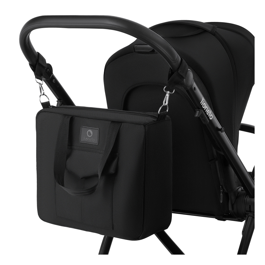 Lionelo - Carrinho combinado 2 em 1 MERIL Preto Ônix
