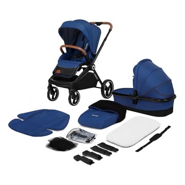 Lionelo - Carrinho combinado 2 em 1 MIKA Azul Marinho