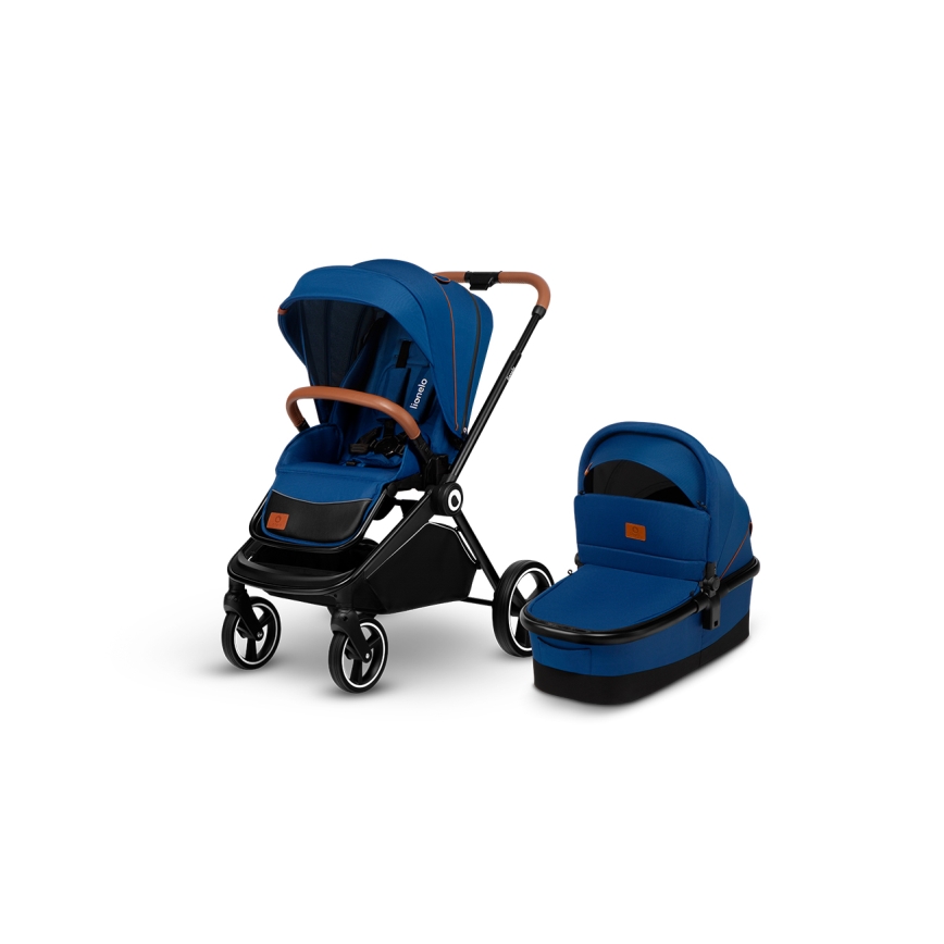 Lionelo - Carrinho combinado 2 em 1 MIKA Azul Marinho