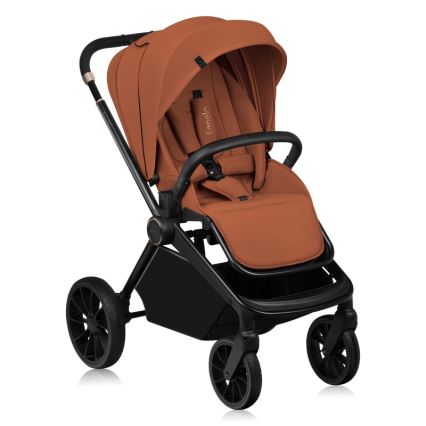 Lionelo - Carrinho combinado 2 em 1 MIKA PLUS Castanho Ferrugem