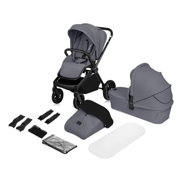 Lionelo - Carrinho combinado 2 em 1 MIKA PLUS Grey Stone