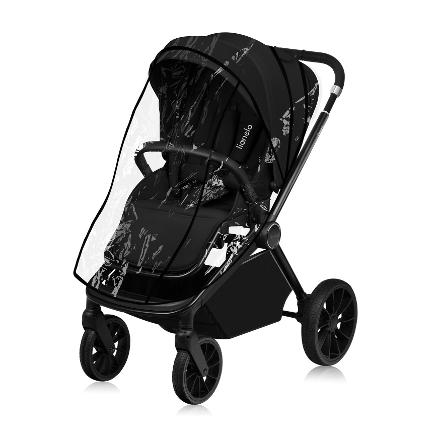 Lionelo - Carrinho combinado 2 em 1 MIKA PLUS Preto Ônix