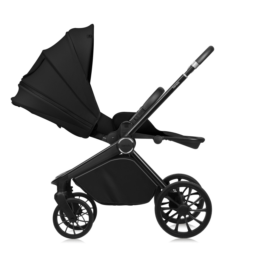 Lionelo - Carrinho combinado 2 em 1 MIKA PLUS Preto Ônix