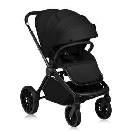 Lionelo - Carrinho combinado 2 em 1 MIKA PLUS Preto Ônix
