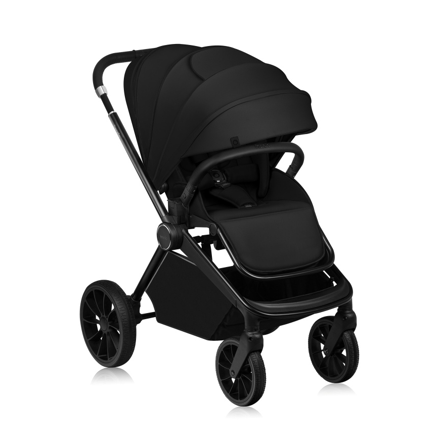 Lionelo - Carrinho combinado 2 em 1 MIKA PLUS Preto Ônix