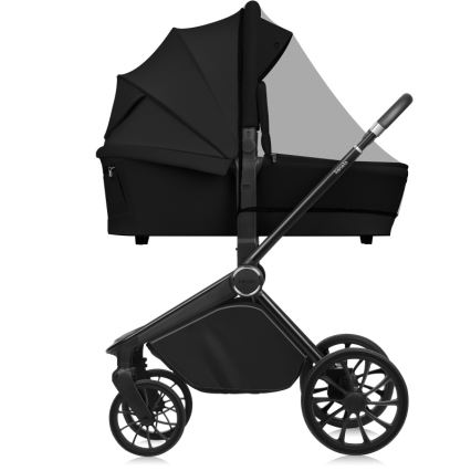 Lionelo - Carrinho combinado 2 em 1 MIKA PLUS Preto Ônix