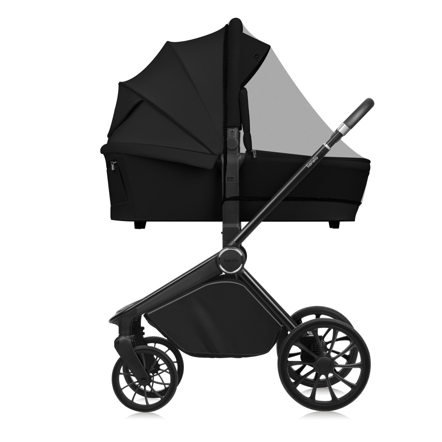 Lionelo - Carrinho combinado 2 em 1 MIKA PLUS Preto Ônix