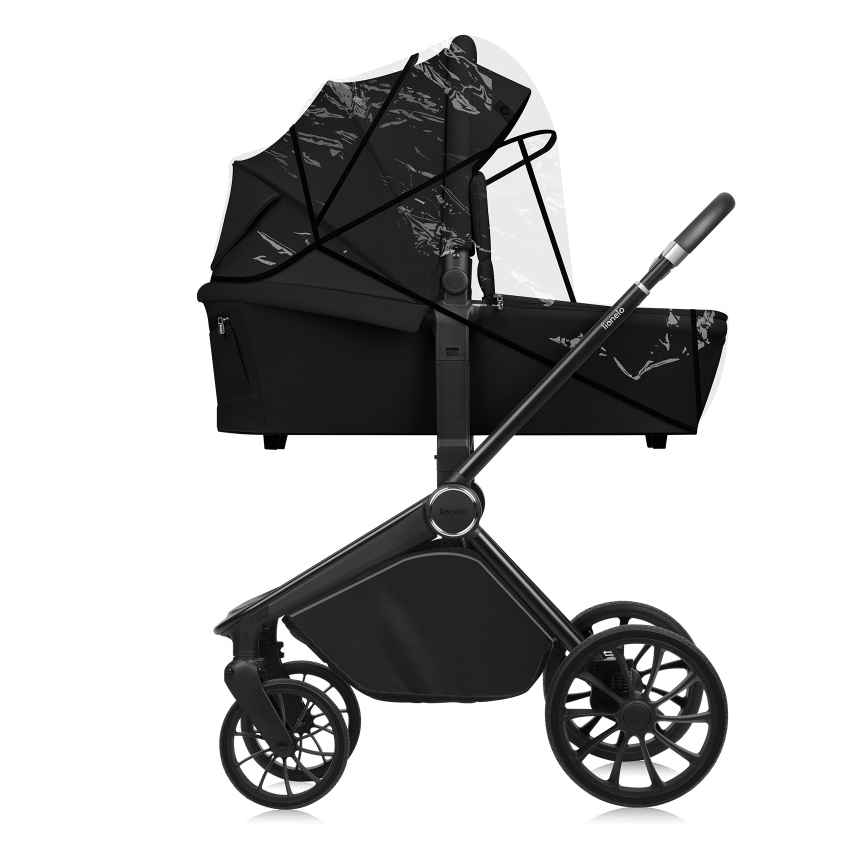 Lionelo - Carrinho combinado 2 em 1 MIKA PLUS Preto Ônix