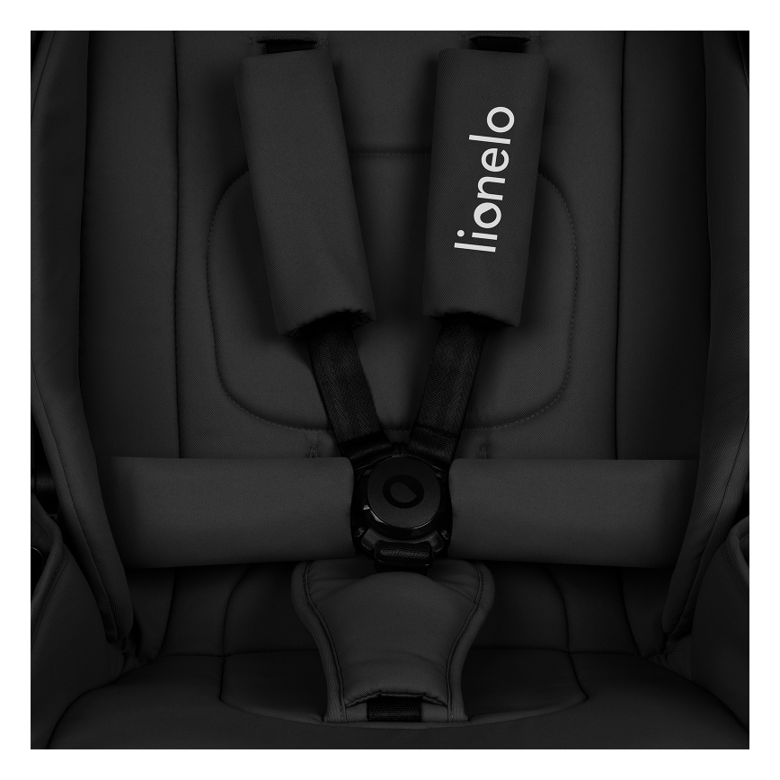Lionelo - Carrinho combinado 2 em 1 MIKA PLUS Preto Ônix