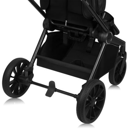 Lionelo - Carrinho combinado 2 em 1 MIKA PLUS Preto Ônix