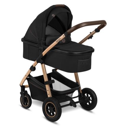 Lionelo - Carrinho combinado 3 em 1 AMBER Black Onyx