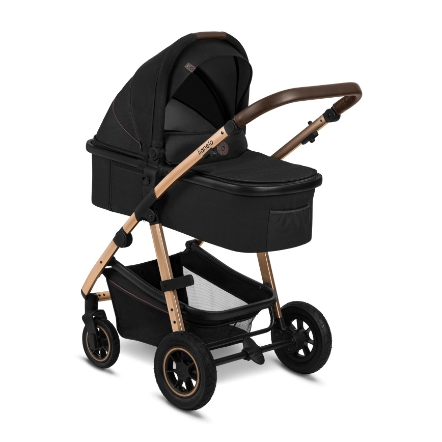 Lionelo - Carrinho combinado 3 em 1 AMBER Black Onyx