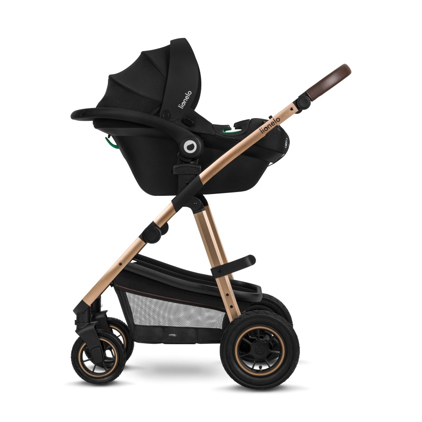 Lionelo - Carrinho combinado 3 em 1 AMBER Black Onyx
