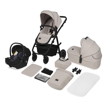 Lionelo - Carrinho combinado 3 em 1 AMBER PLUS Beige Sand