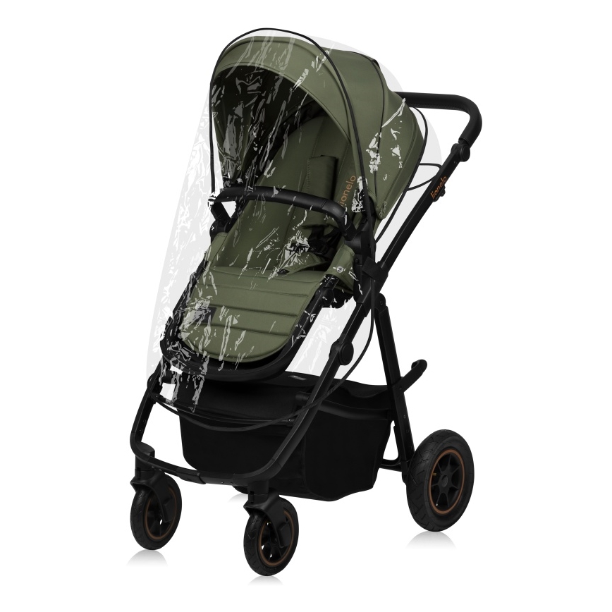 Lionelo - Carrinho combinado 3 em 1 AMBER PLUS Verde Floresta