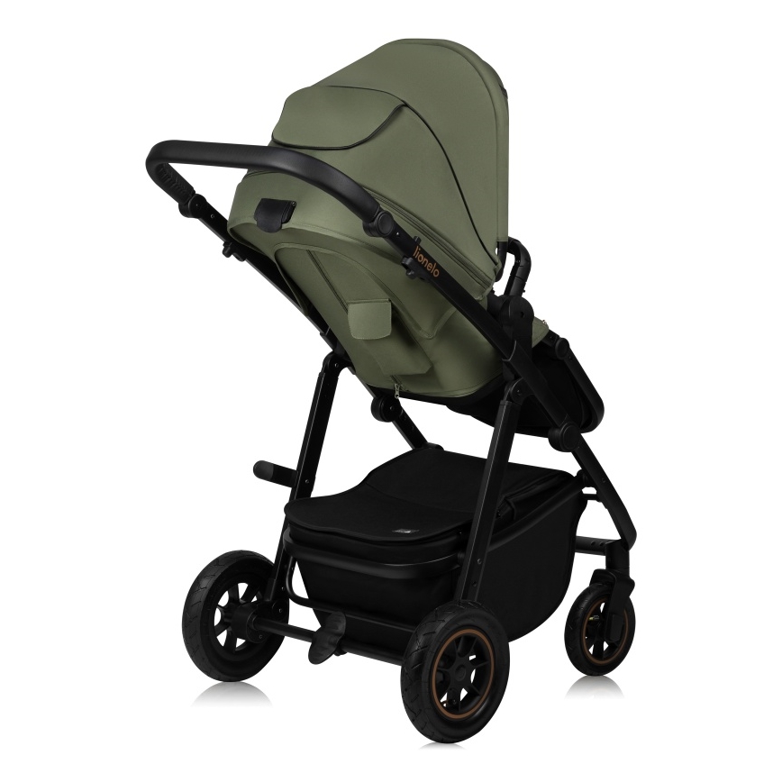 Lionelo - Carrinho combinado 3 em 1 AMBER PLUS Verde Floresta