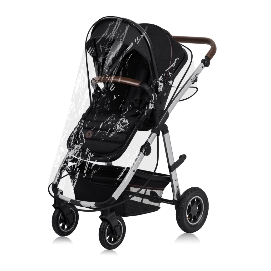 Lionelo - Carrinho combinado 3 em 1 AMBER Preto Prata