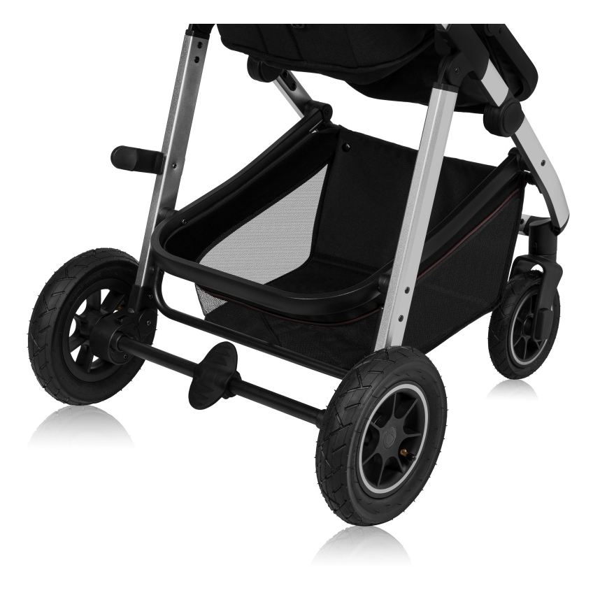 Lionelo - Carrinho combinado 3 em 1 AMBER Preto Prata