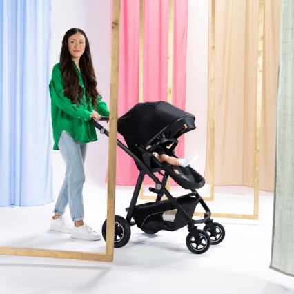 Lionelo - Carrinho combinado 3 em 1 BIANKA Black Onyx