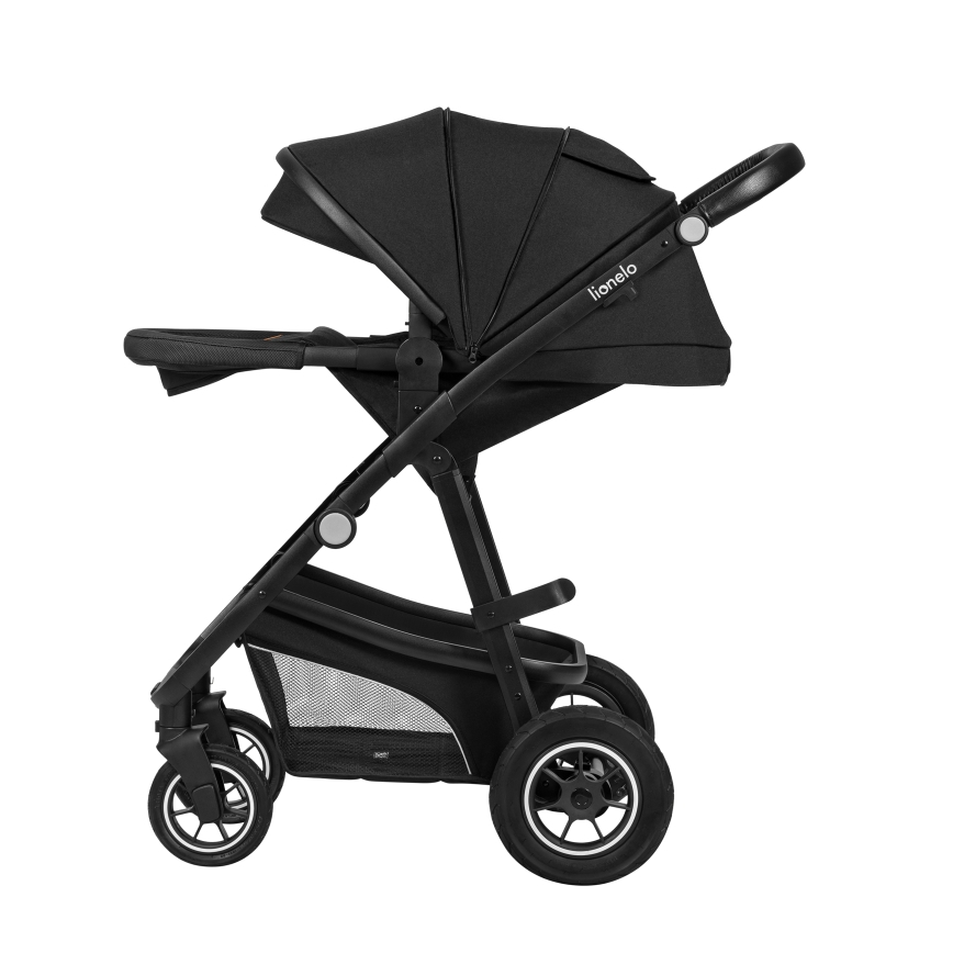 Lionelo - Carrinho combinado 3 em 1 BIANKA Black Onyx