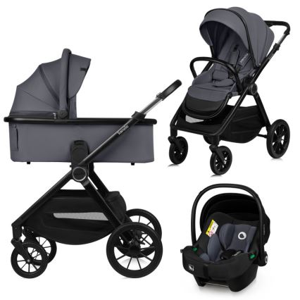 Lionelo - Carrinho combinado 3 em 1 LAYLA Grey Stone