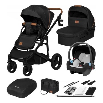 Lionelo - Carrinho combinado 3 em 1 MARI TOUR Preto Ônix