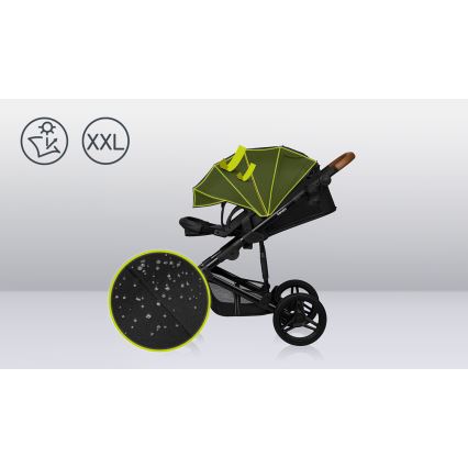Lionelo - Carrinho combinado 3 em 1 MARI TOUR Preto Ônix