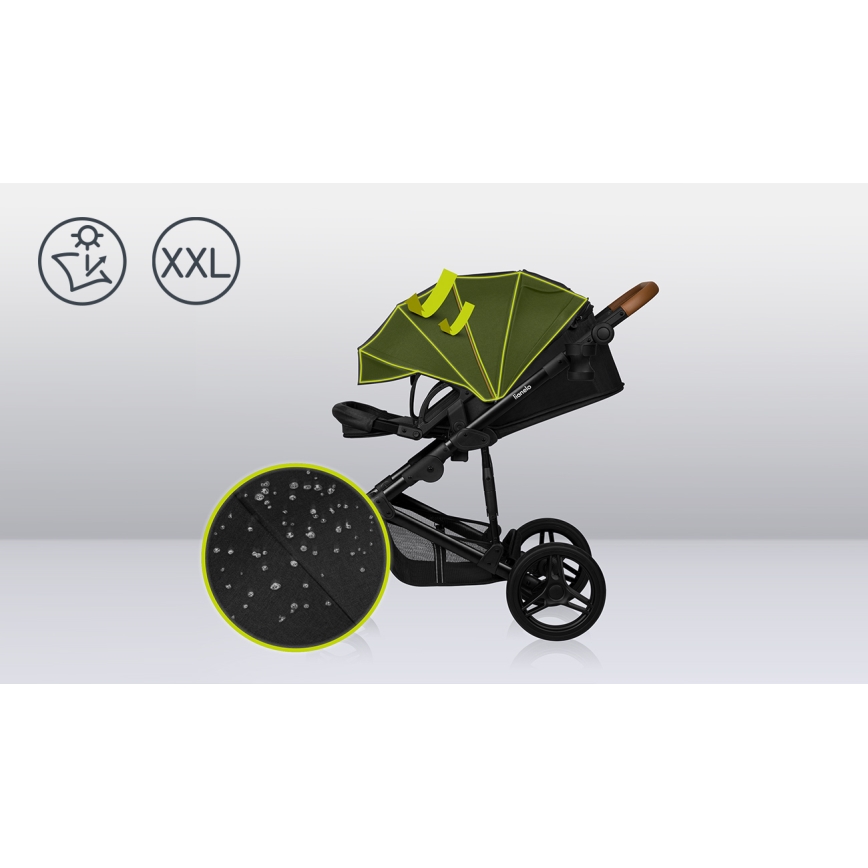 Lionelo - Carrinho combinado 3 em 1 MARI TOUR Preto Ônix