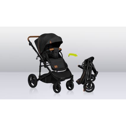 Lionelo - Carrinho combinado 3 em 1 MARI TOUR Preto Ônix