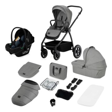 Lionelo - Carrinho combinado 3 em 1 MERIL Grey Stone