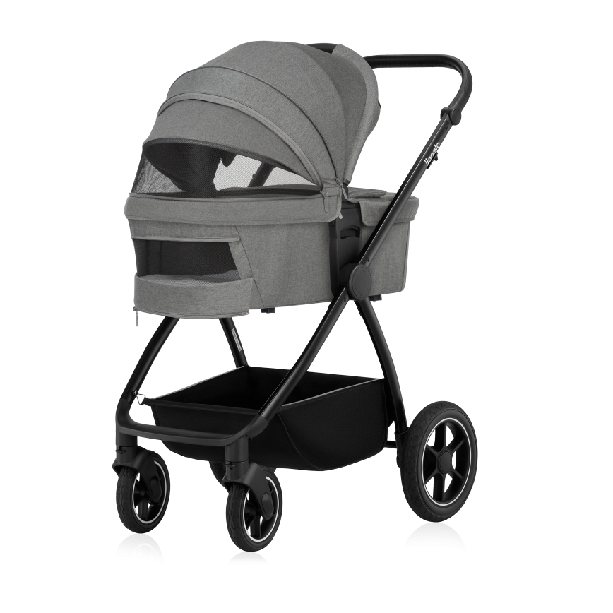 Lionelo - Carrinho combinado 3 em 1 MERIL Grey Stone