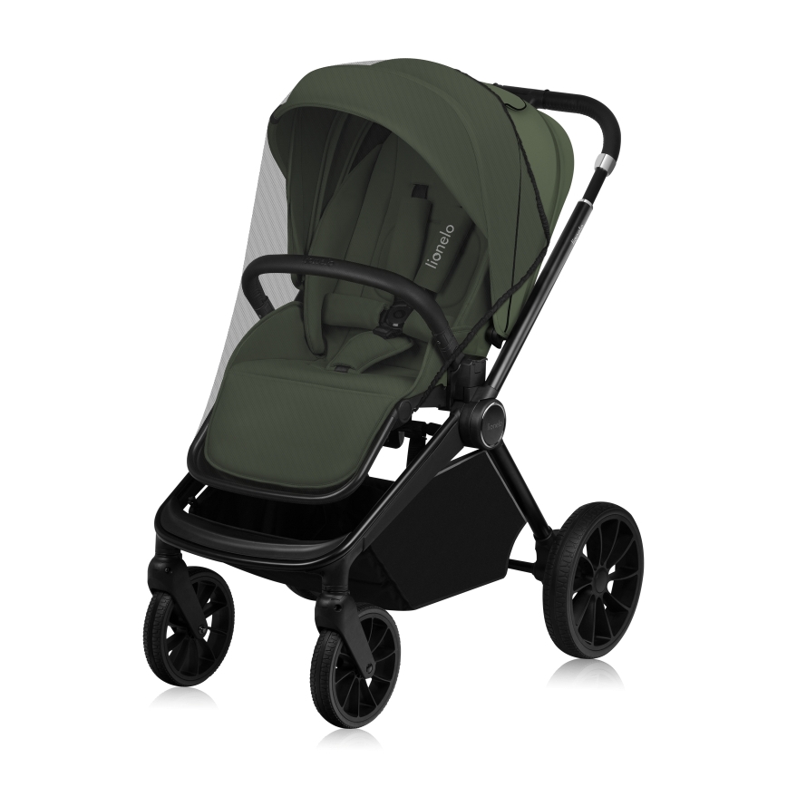 Lionelo - Carrinho combinado 3 em 1 MIKA PLUS Verde-oliva