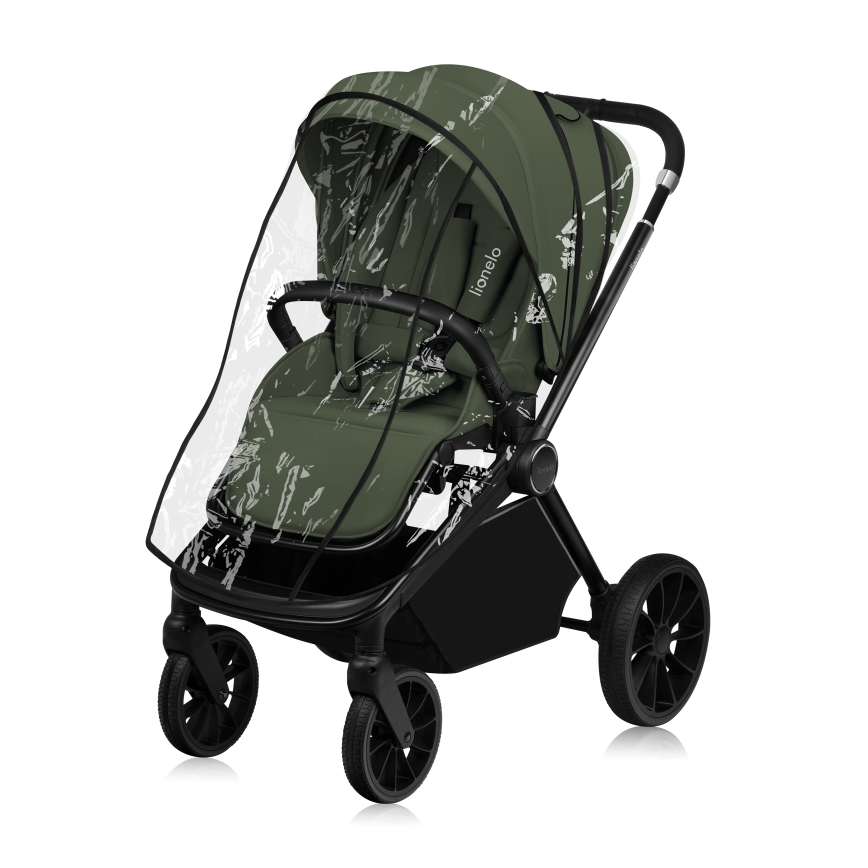 Lionelo - Carrinho combinado 3 em 1 MIKA PLUS Verde-oliva