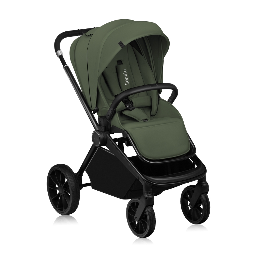 Lionelo - Carrinho combinado 3 em 1 MIKA PLUS Verde-oliva