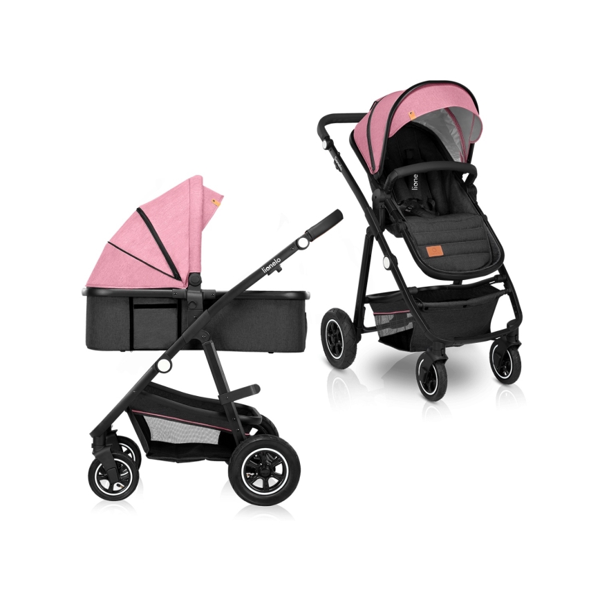 Lionelo - Carrinho combinável 2 em 1 AMBER Rosa
