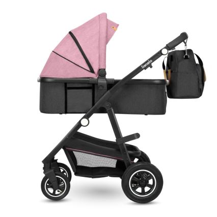 Lionelo - Carrinho combinável 2 em 1 AMBER Rosa